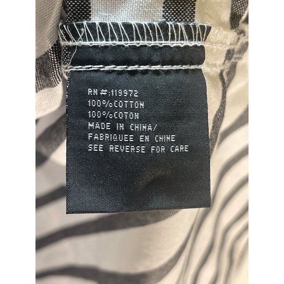 Parish Nation Clothing XLarge mens Button Down gray -blue stripes pre-owned - Picture 7 of 14